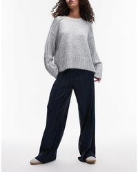 TOPSHOP - – weit geschnittene plissee-hose - Lyst