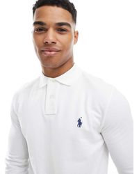 Polo Ralph Lauren - Icon Logo Custom Slim Fit Long Sleeve Polo - Lyst