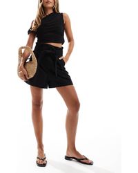 & Other Stories - Linen High Waist Belted Shorts - Lyst