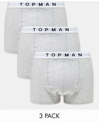 TOPMAN - 3 Pack Trunks - Lyst