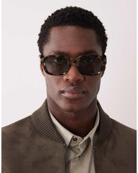 ASOS - Slim Square Sunglasses - Lyst