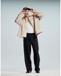 ASOS - Pull On Smart Wide Leg Trousers - Lyst