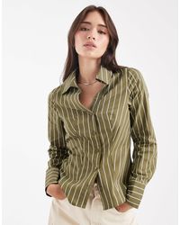 Miss Selfridge - – figurbetonte hemdbluse aus popeline - Lyst