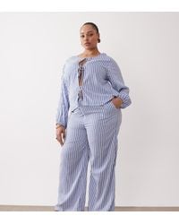 Esmee Curve - Esmée Curve Tie Front Beach Pants - Lyst