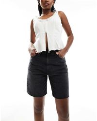 Levi's - High Waist Ribcage Bermuda Denim Shorts - Lyst