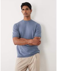 ASOS - Essential Relaxed Fine Knit Crew Neck T-shirt - Lyst