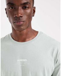 JJ Rebel - Oversized T-shirt With Front Logo - Lyst