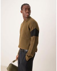 ASOS - – locker geschnittener, kastiger pullover mit polokragen - Lyst