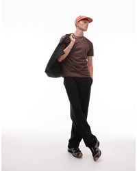 TOPMAN - – straight-fit-jogginghose aus seersucker - Lyst