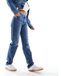 ONLY - Jaci Mid Rise Straight Jeans - Lyst
