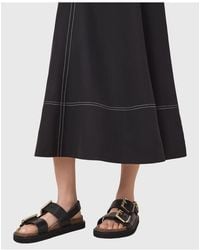 AllSaints - Isla Leather Sandals - Lyst