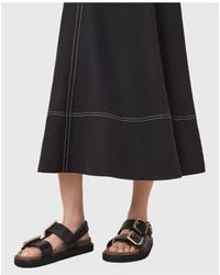 AllSaints - Isla Leather Sandals - Lyst