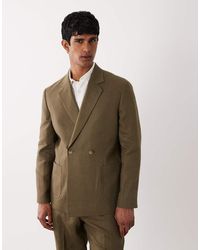 ASOS - Premium 100% Linen Regular Suit Jacket - Lyst