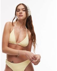 TOPSHOP - Palma Triangle Bikini Top - Lyst