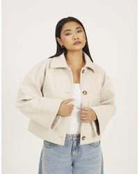 Brave Soul - Short Collared Jacket - Lyst