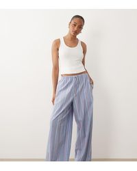 ASOS - Asos Design Tall Fine Stripe Woven Pyjama Trouser - Lyst
