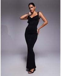 Tiger Mist - Morana Cowl Neck Open Scoop Back Maxi Dress - Lyst