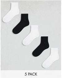 Jack & Jones - 5 Pack Short Tennis Socks - Lyst