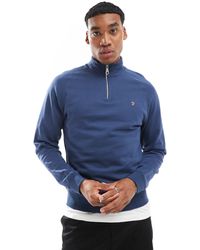 Farah - Jim - sweat-shirt à demi-fermeture éclair - Lyst