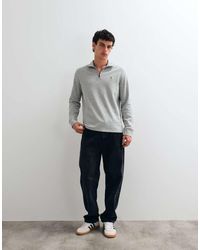 Polo Ralph Lauren - Icon Logo Estate Rib Quarter Zip Sweatshirt - Lyst