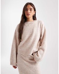ASOS - Knitted Wide Sleeve Jumper Co-Ord With Wool - Lyst