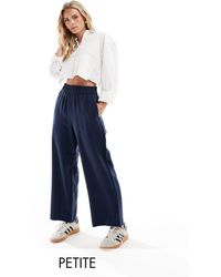 Vero Moda - Wide Leg Pull On Trousers With Elasticated Waist - Lyst