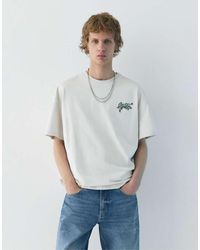 Pull&Bear - Stwd Embroidered T-Shirt - Lyst