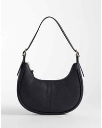 New Look - Faux Leather Scoop Oval Shoulder Bag - Lyst