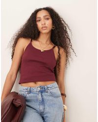 ASOS - Strap Detail Scoop Neck Vest - Lyst