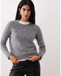 Mango - Alpaca Wool Mix Crew Neck Jumper - Lyst