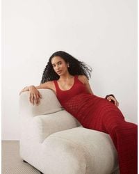 Miss Selfridge - Crochet Maxi Dress - Lyst