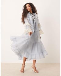 Sister Jane - – gestuftes tüll-maxikleid - Lyst