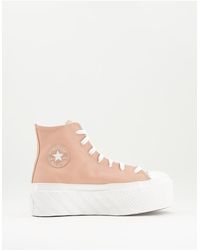 converse cosy club platform brown