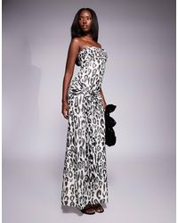AFRM - Rosalie Bardo Maxi Dress With Knot Detail - Lyst