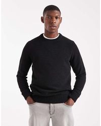 Only & Sons - Trui Met Ronde Hals En Wafelstructuur - Lyst