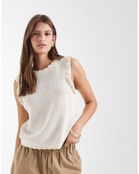 Levi's - Lulu Flutter Sleeve Sweater Tank Top - Lyst
