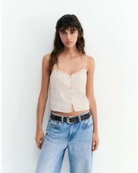 Pull&Bear - – kurzes camisole-oberteil - Lyst