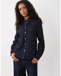 Mango - Klassisches denim-hemd - Lyst