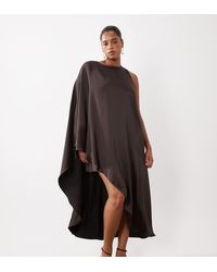 Forever New - Satin Asymmetric One Sleeve Mini Dress - Lyst