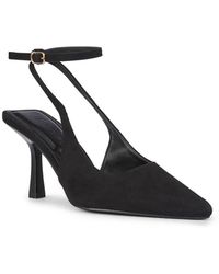 SEQWL - Stylish Heeled Slingback Shoes With Ankle Buckle Strap - Lyst