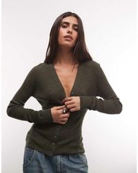 Weekday - Merino V Neck Cardigan - Lyst