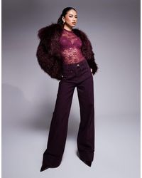 ASOS - Asos X The Sourced Collection Wide Leg Jeans With Front Pockets - Lyst