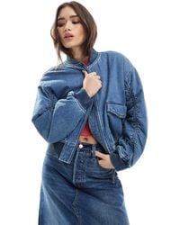 Levi's - Denim Bomber Jacket - Lyst