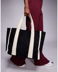 ASOS - Weekend Collective Bag With Sherpa Design - Lyst