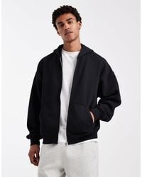 ASOS - Essentials Extreme Oversized Zip Through Hoodie - Lyst