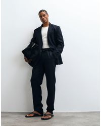 Mango - Amalfi Slim Fit Linen Blend Suit Trouser Co-ord - Lyst