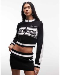 TRUE RELIGION - Jacquard Zip Up Track Jacket Co-ord - Lyst
