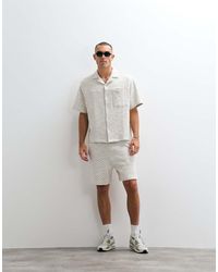 ASOS - Co-ord Mid Length Textured Shorts - Lyst
