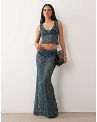 ASOS - Co-ord Lace Maxi Skirt - Lyst