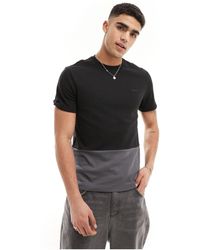Calvin Klein - T-shirt en interlock color block - Lyst